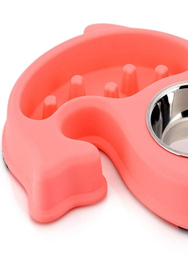 Pups&Pets وعاء طعام وماء مضاد للاختناق للكلاب والقطط من Pups&Pets، مناسب للحيوانات الكبيرة والصغيرة، بتصميم على شكل سمكة (متعدد الألوان). - Image 2